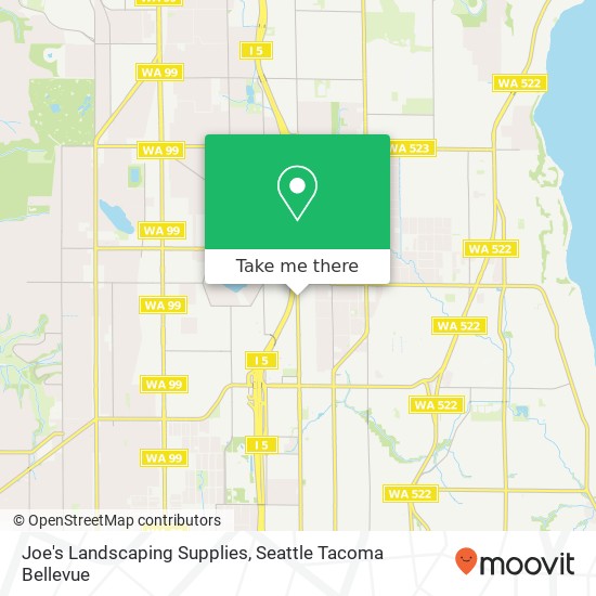 Mapa de Joe's Landscaping Supplies