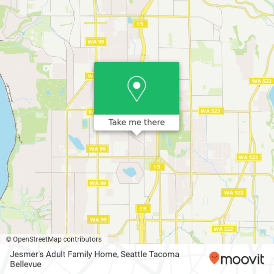 Mapa de Jesmer's Adult Family Home