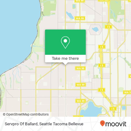 Mapa de Servpro Of Ballard