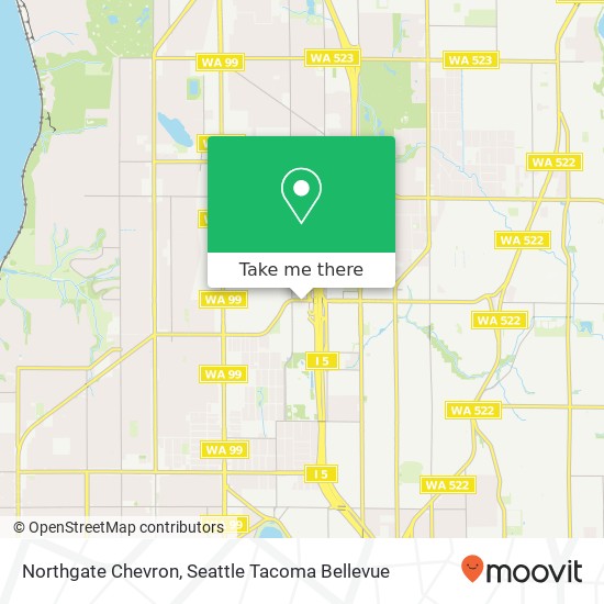 Northgate Chevron map