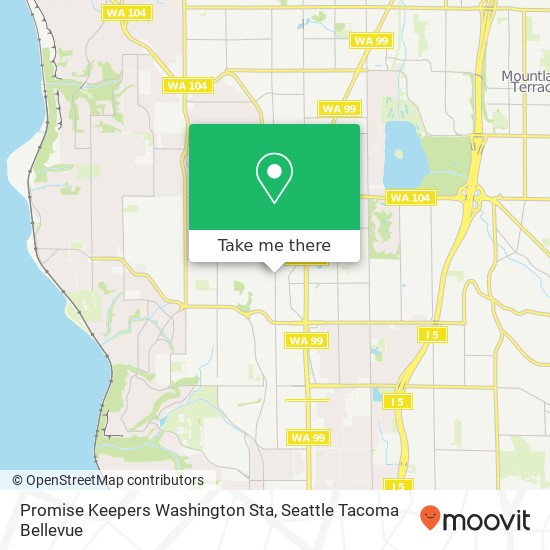 Promise Keepers Washington Sta map