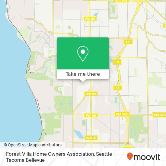 Forest Villa Home Owners Association map