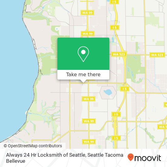 Always 24 Hr Locksmith of Seattle map