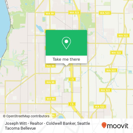 Joseph Witt - Realtor - Coldwell Banker map