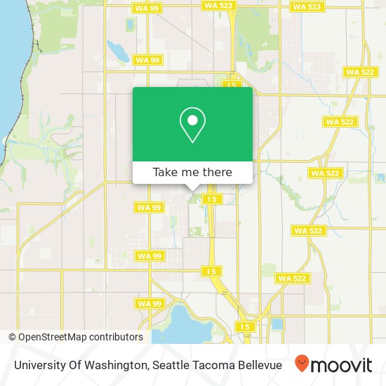 University Of Washington map