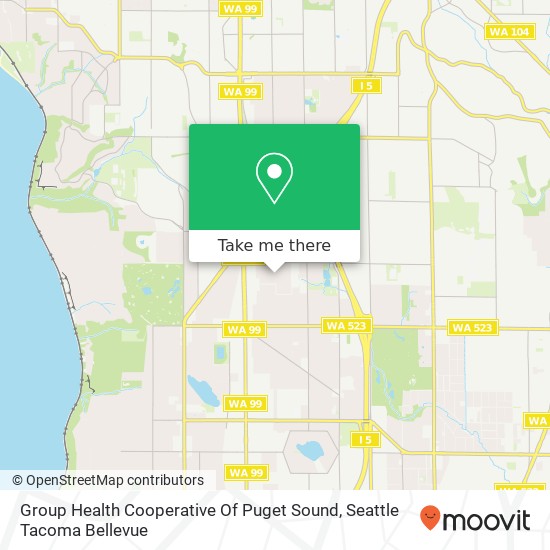 Group Health Cooperative Of Puget Sound map