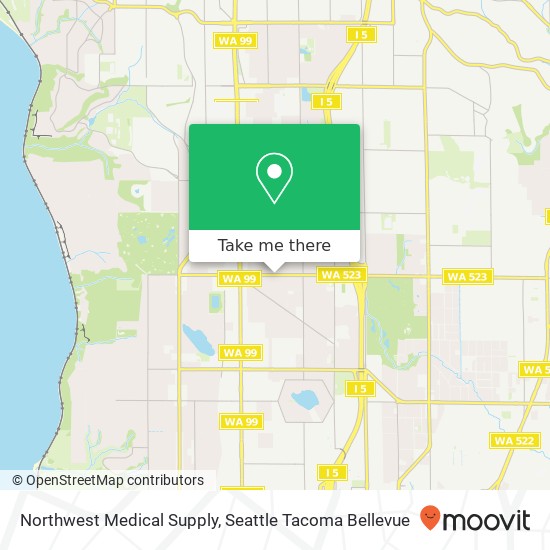 Northwest Medical Supply map
