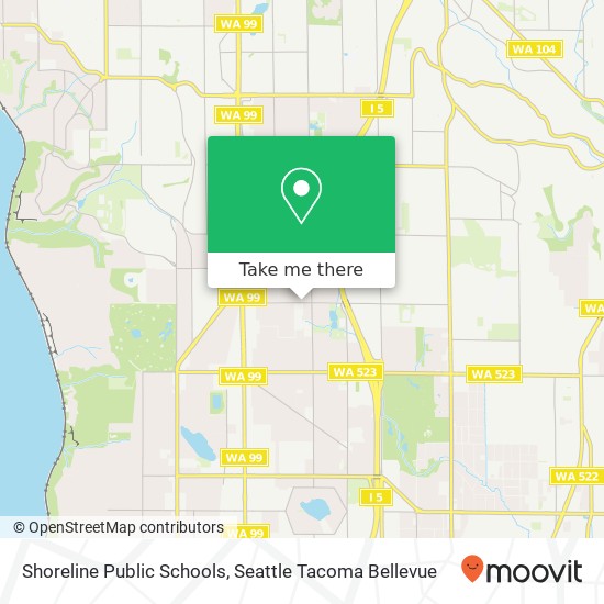 Mapa de Shoreline Public Schools
