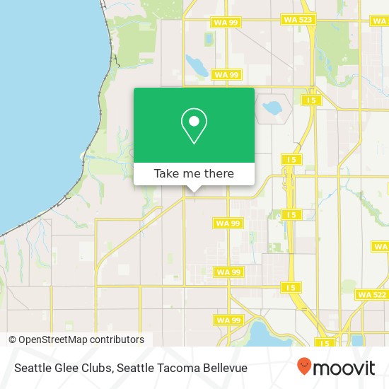 Seattle Glee Clubs map