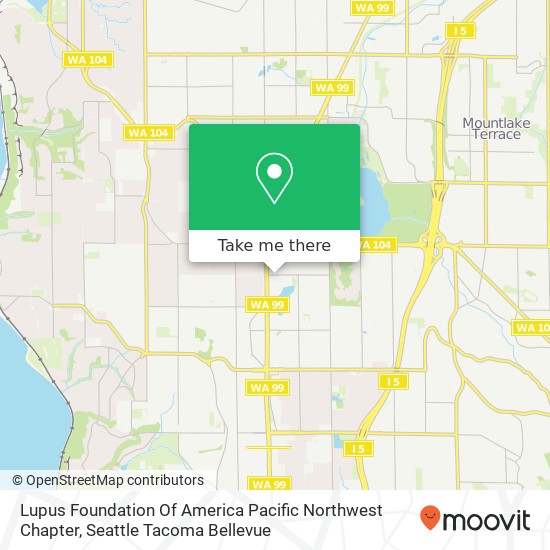 Mapa de Lupus Foundation Of America Pacific Northwest Chapter