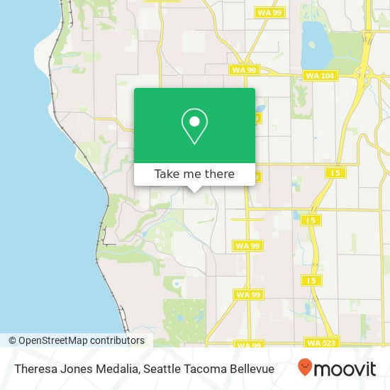 Theresa Jones Medalia map