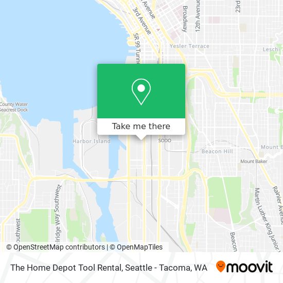 Mapa de The Home Depot Tool Rental