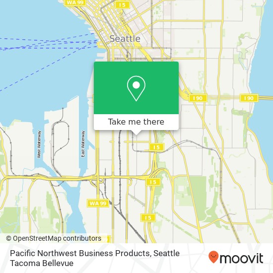 Pacific Northwest Business Products map