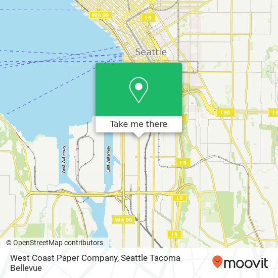 Mapa de West Coast Paper Company