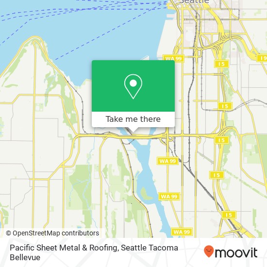 Pacific Sheet Metal & Roofing map