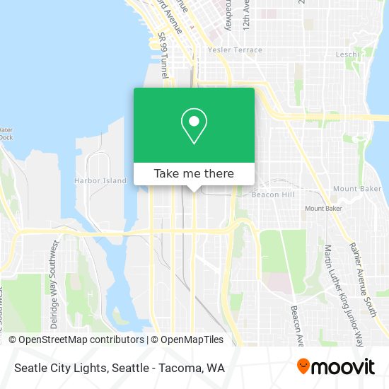Mapa de Seatle City Lights
