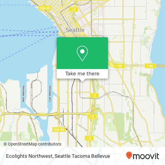 Ecolights Northwest map