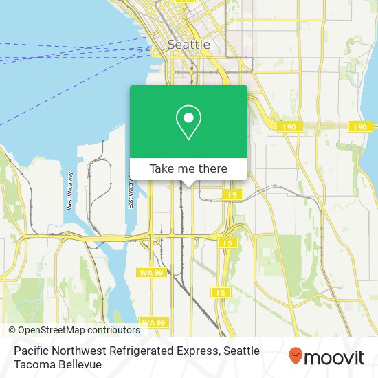 Pacific Northwest Refrigerated Express map