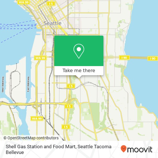 Shell Gas Station and Food Mart map