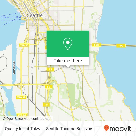 Mapa de Quality Inn of Tukwila