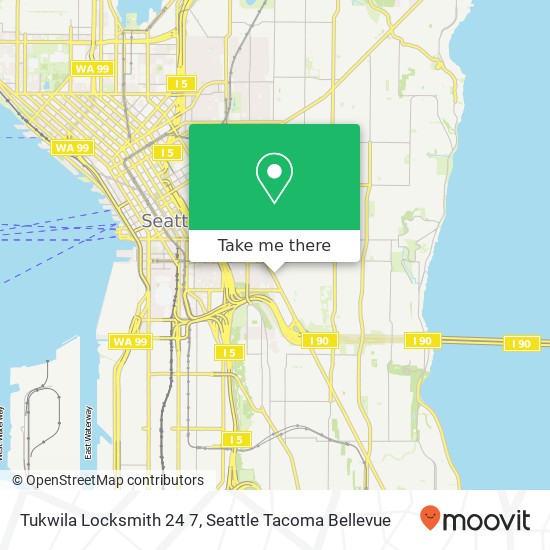 Mapa de Tukwila Locksmith 24 7