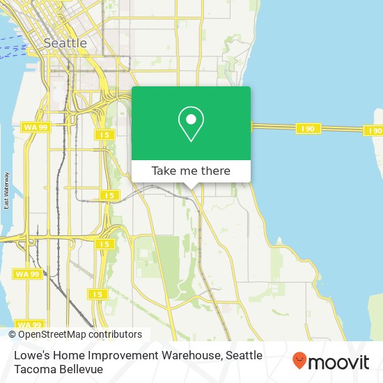 Mapa de Lowe's Home Improvement Warehouse