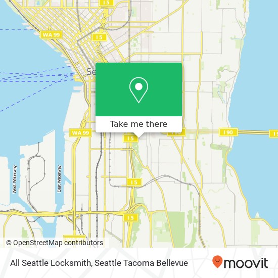 All Seattle Locksmith map