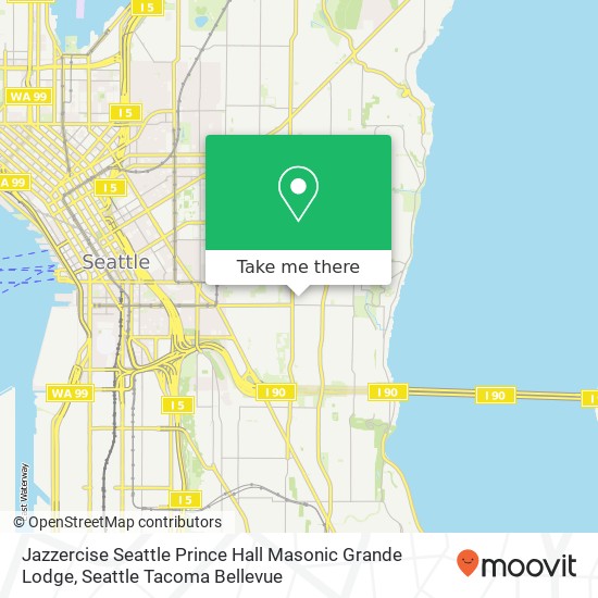 Mapa de Jazzercise Seattle Prince Hall Masonic Grande Lodge