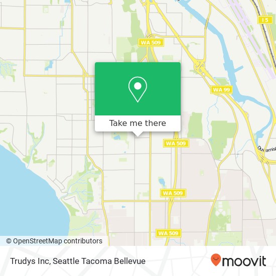 Trudys Inc map