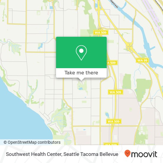 Mapa de Southwest Health Center