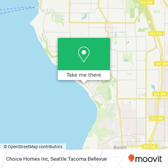 Choice Homes Inc map