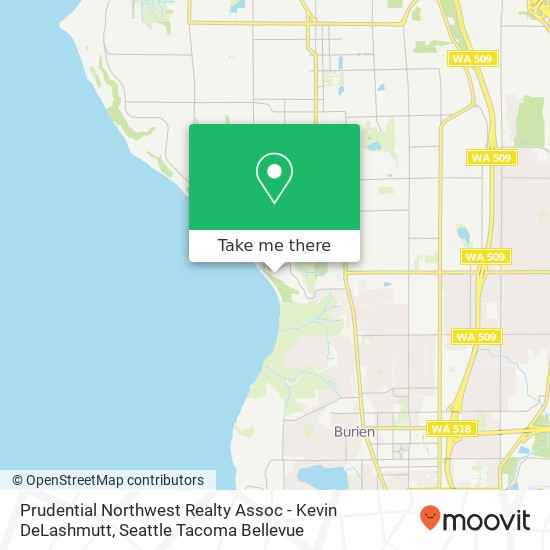 Prudential Northwest Realty Assoc - Kevin DeLashmutt map