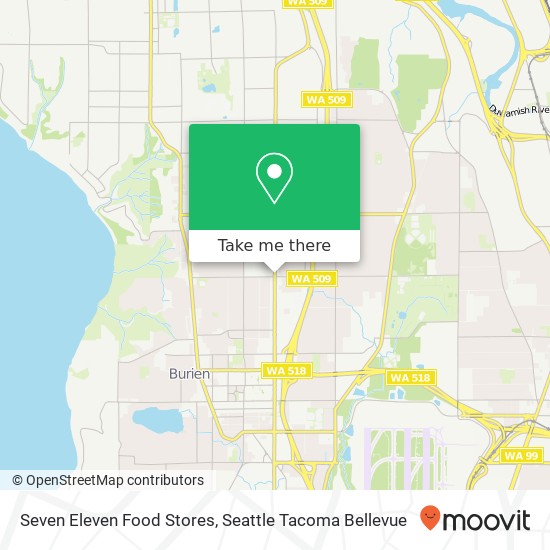 Mapa de Seven Eleven Food Stores