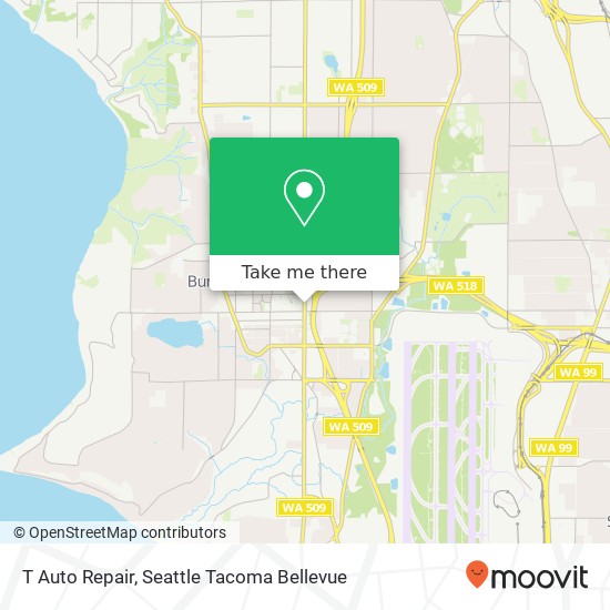 T Auto Repair map