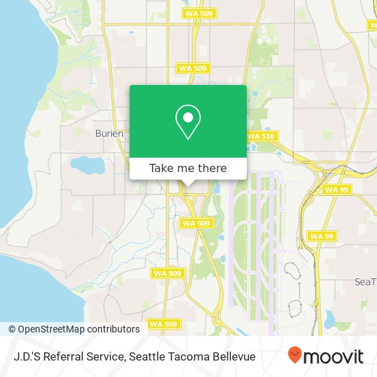 J.D.'S Referral Service map