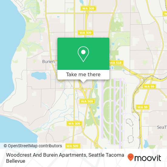 Woodcrest And Burein Apartments map