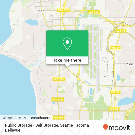 Mapa de Public Storage - Self Storage