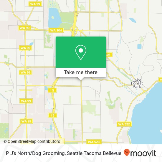 P J's North/Dog Grooming map