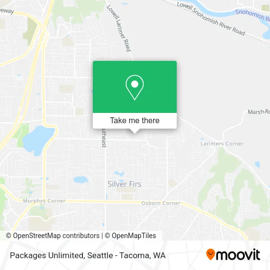 Packages Unlimited map