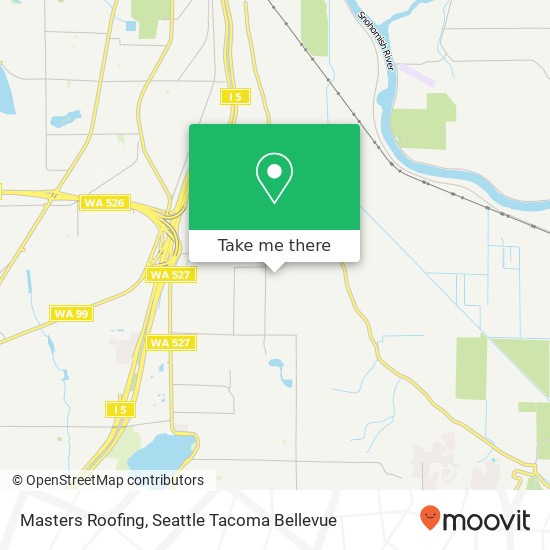 Masters Roofing map