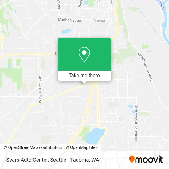 Sears Auto Center map