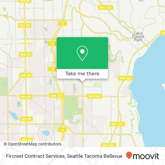 Fircrest Contract Services map