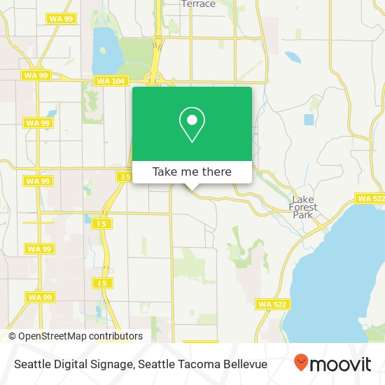 Mapa de Seattle Digital Signage