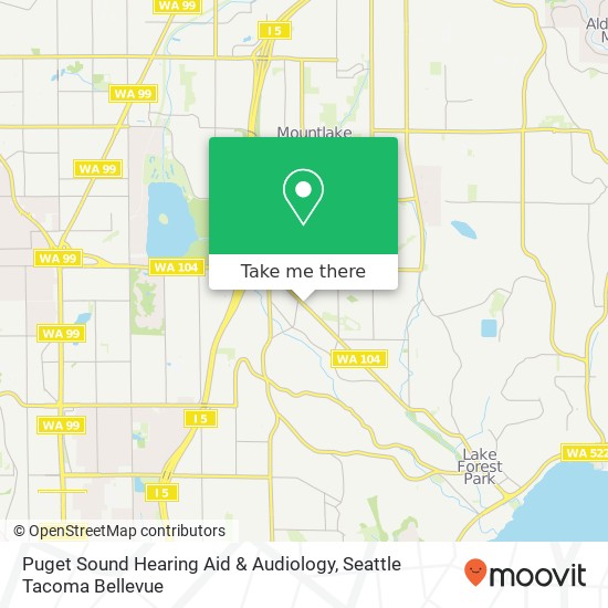 Puget Sound Hearing Aid & Audiology map