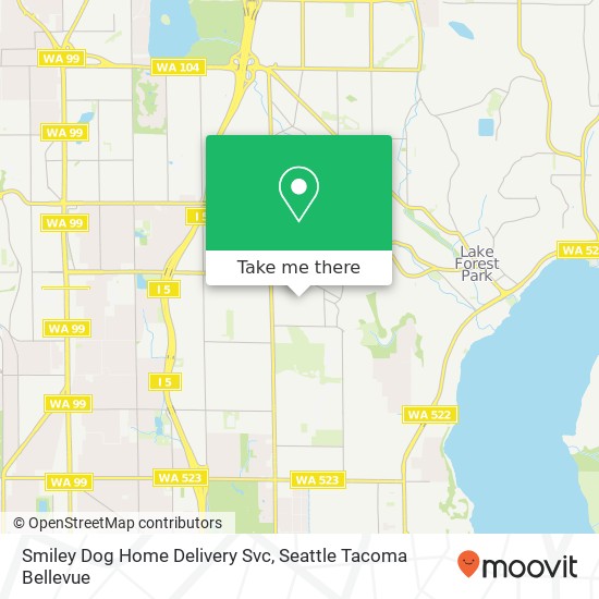 Smiley Dog Home Delivery Svc map