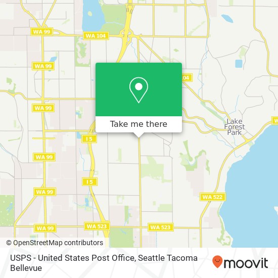 Mapa de USPS - United States Post Office