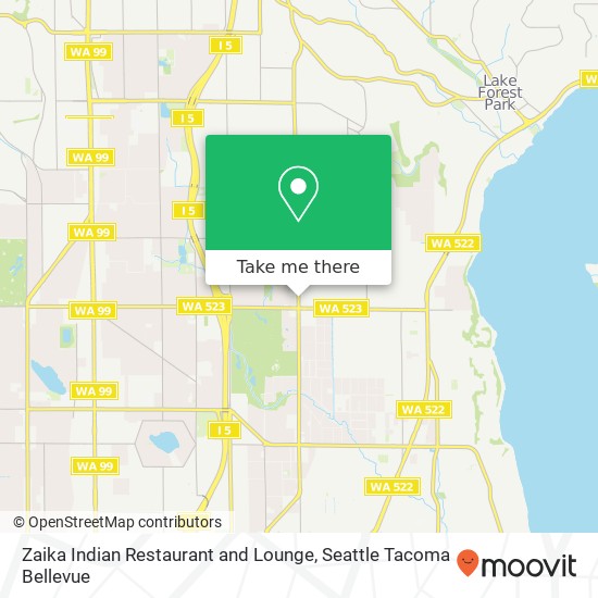 Mapa de Zaika Indian Restaurant and Lounge