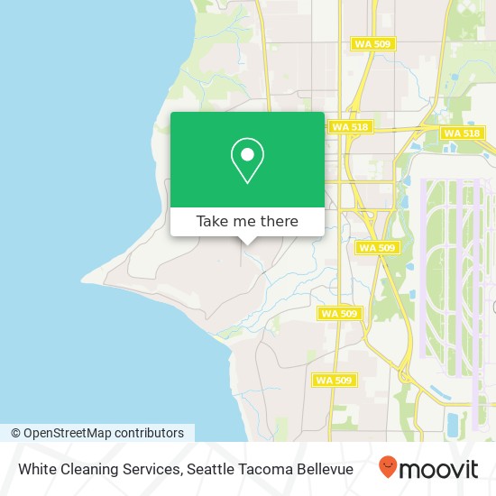 White Cleaning Services map