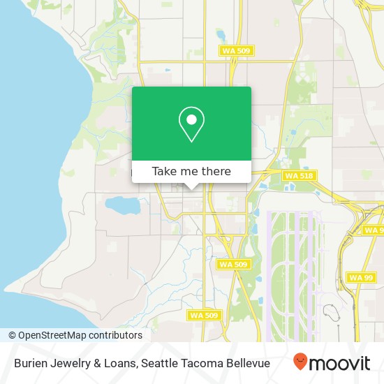 Burien Jewelry & Loans map