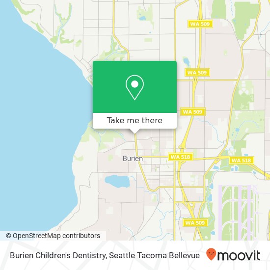 Burien Children's Dentistry map